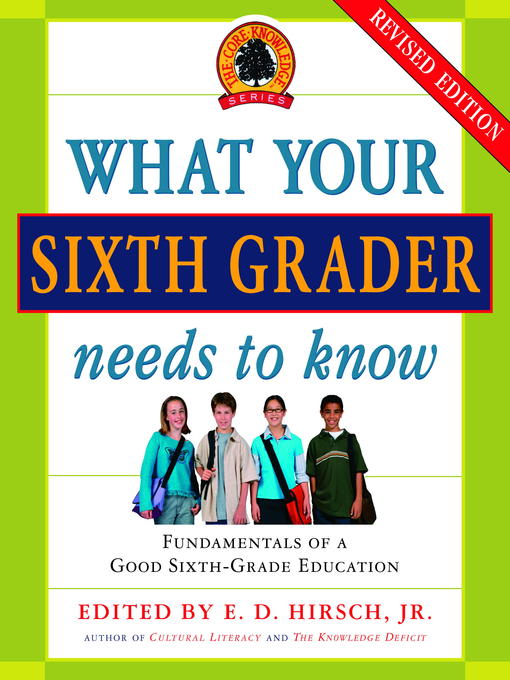 Title details for What Your Sixth Grader Needs to Know by E.D. Hirsch, Jr. - Available